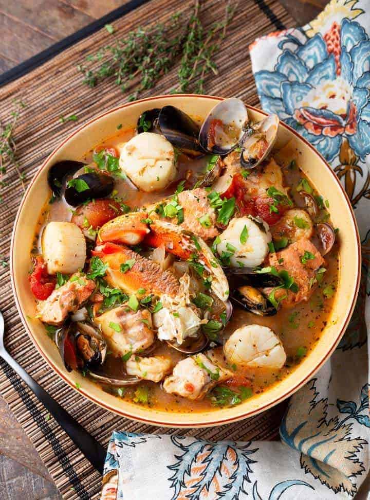 Seafood Stew in bowl