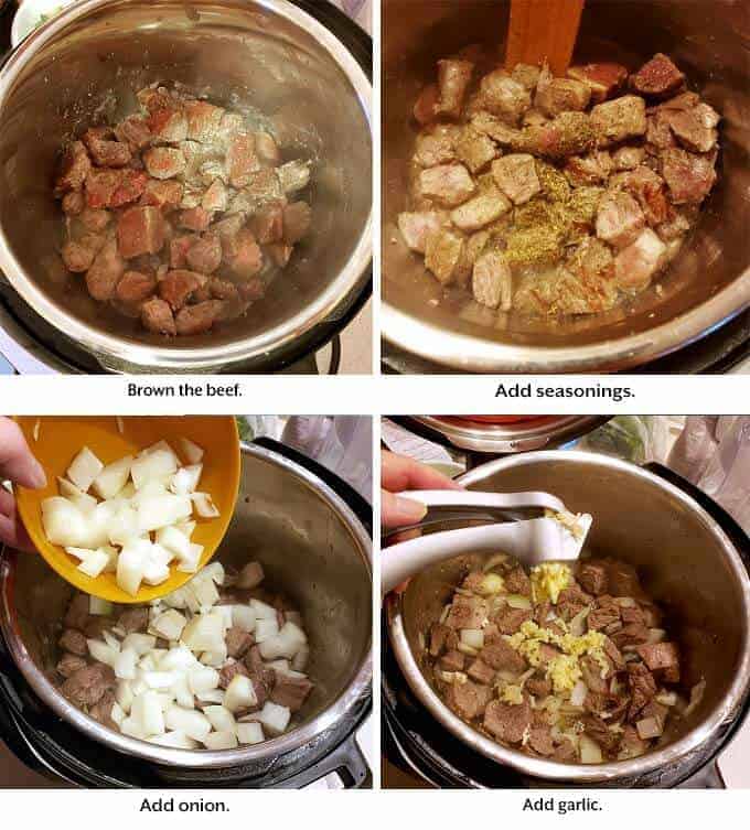 making Beef Stew