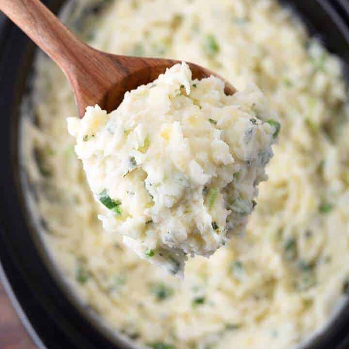 Slow Cooker Sour Cream and Onion Mashed Potatoes Retro Recipe Box