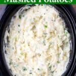Slow Cooker Sour Cream Onion Mashed Potatoes