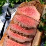 Instant Pot Rare Roast Beef sliced