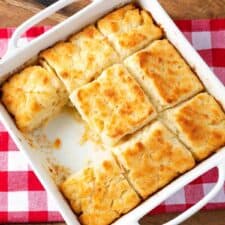 Biscuits in a baking pan