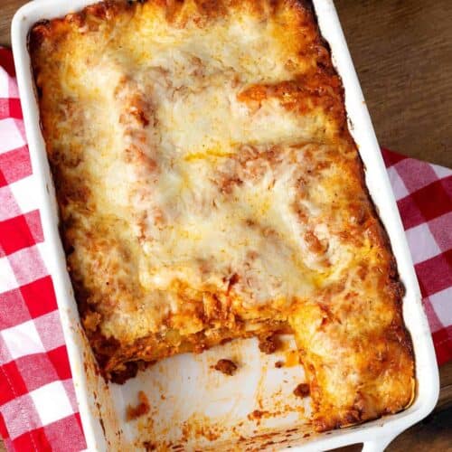 Classic Homemade Lasagna - Retro Recipe Box