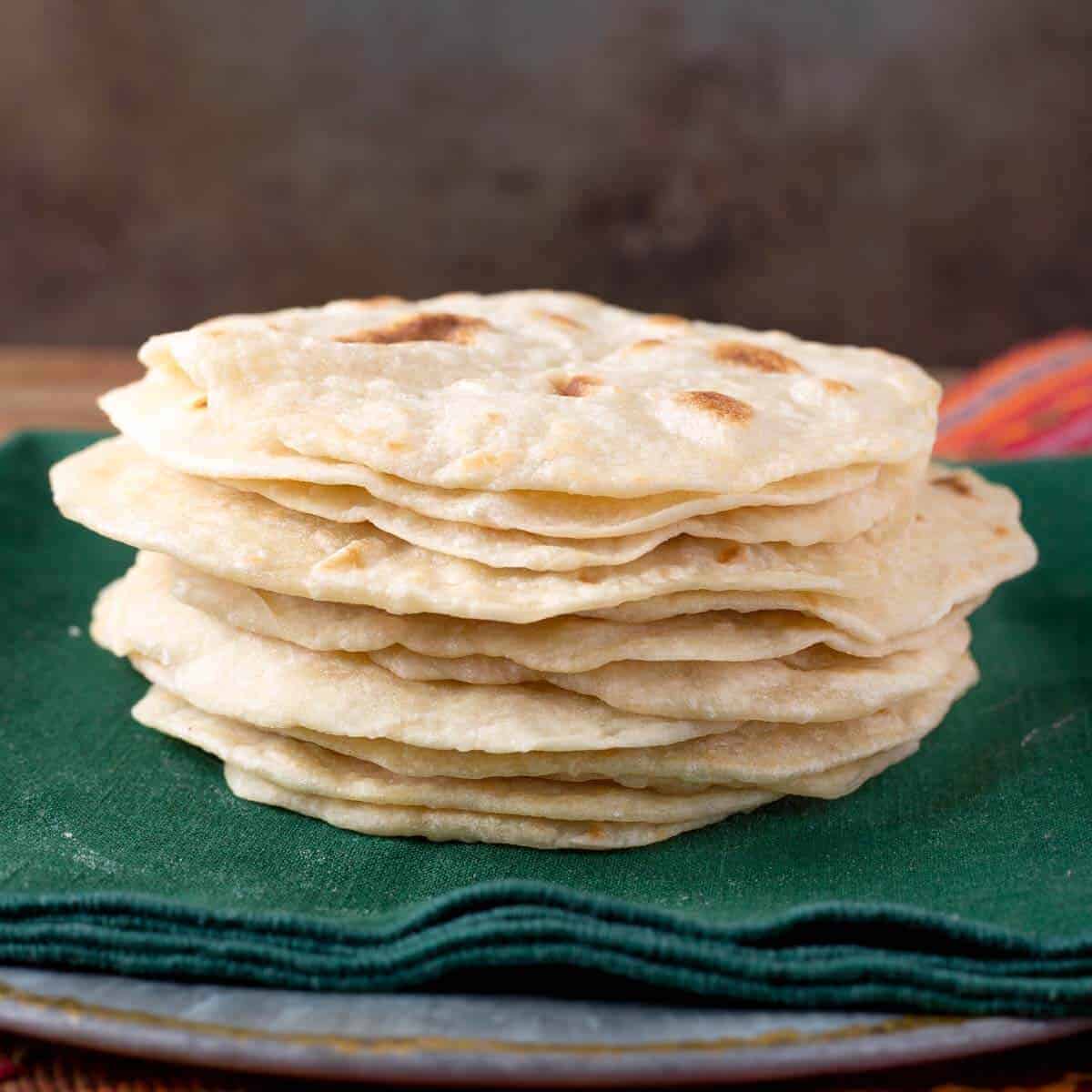 Homemade Flour Tortillas Retro Recipe Box