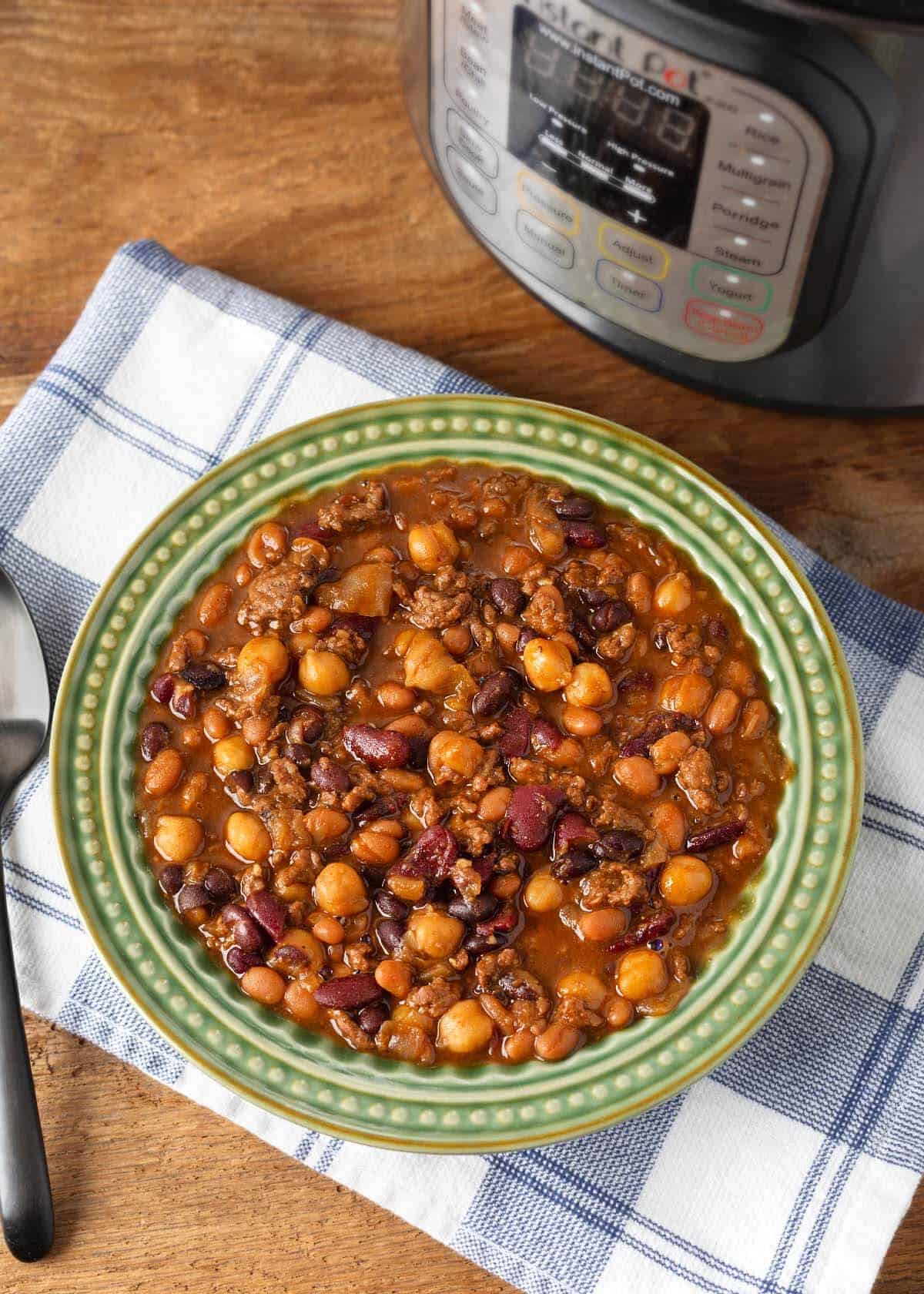 Instant Pot Hamburger Baked Beans Retro Recipe Box