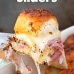 Ham and Cheese Sliders pinterest pin