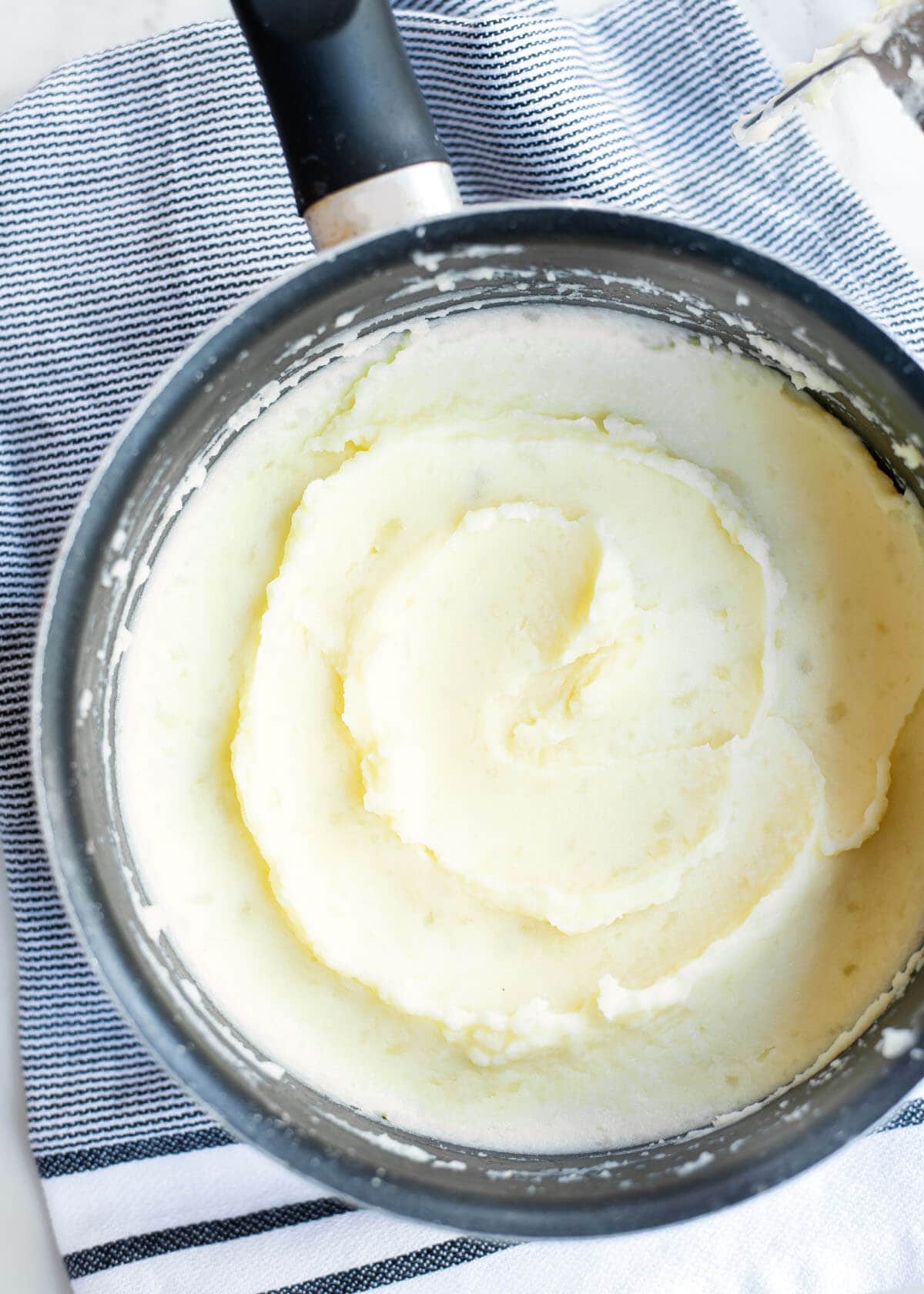 Mashed Potatoes in a pan