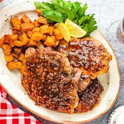 Maple Glazed Pork Chops Retro Recipe Box