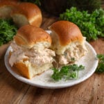 Slow Cooker Creamy Ranch Chicken on buns
