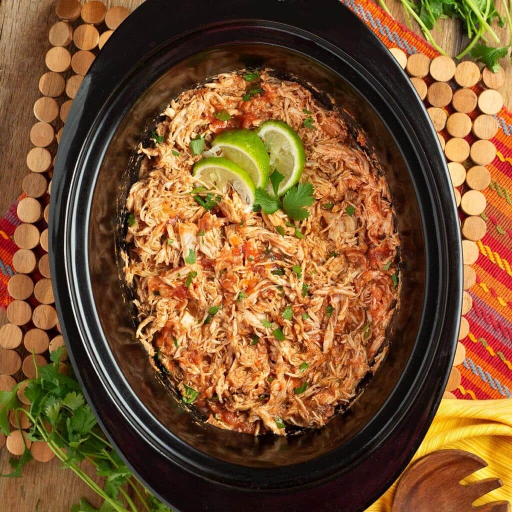 Slow Cooker Salsa Chicken Retro Recipe Box