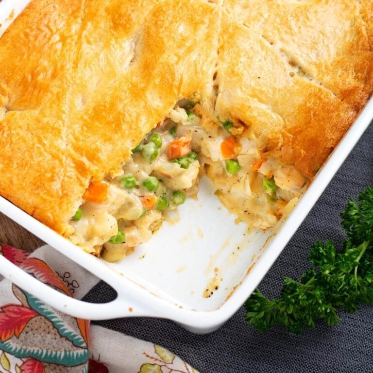 Chicken Pot Pie Casserole Retro Recipe Box