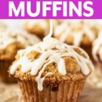 Oatmeal Chocolate Chip Muffins with Streusel Topping