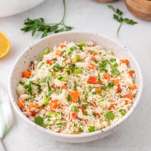 rice salad in a bowl