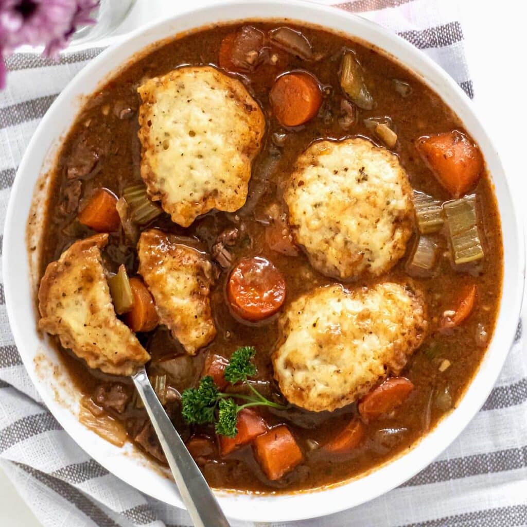 Slow Cooker Beef and Dumplings Retro Recipe Box