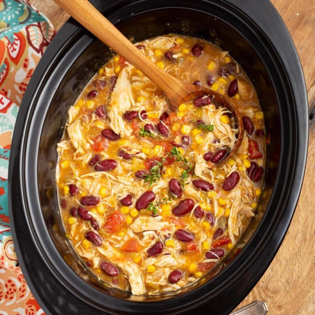 Slow Cooker Mexican Chicken Stew Retro Recipe Box
