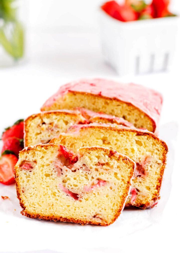 Strawberry Loaf Cake - Retro Recipe Box
