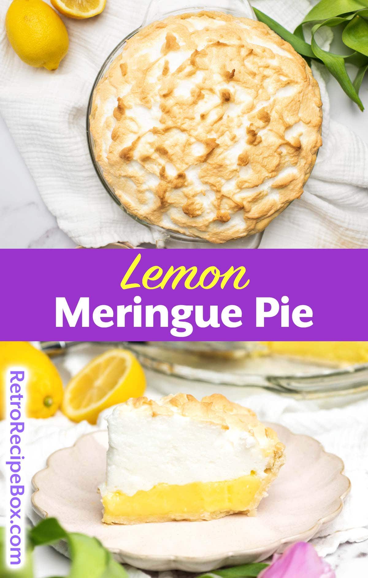 Lemon Meringue Pie - Retro Recipe Box