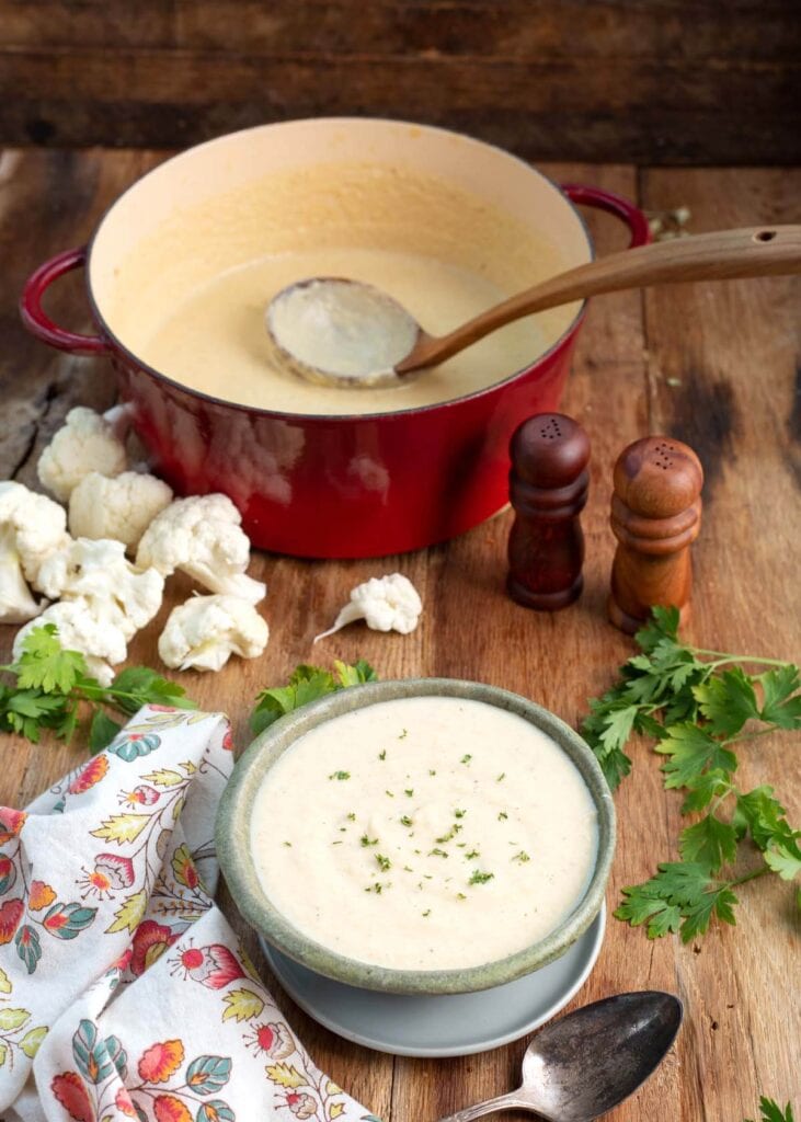 Creamy Cauliflower Soup - Retro Recipe Box