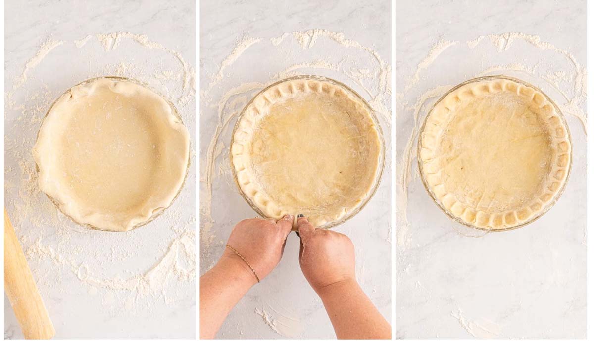 crimping pie crust edges
