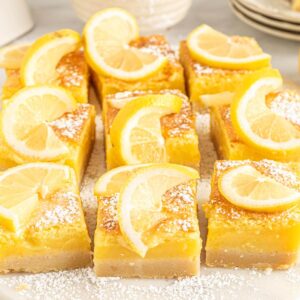 Classic Lemon Bars on a plate.