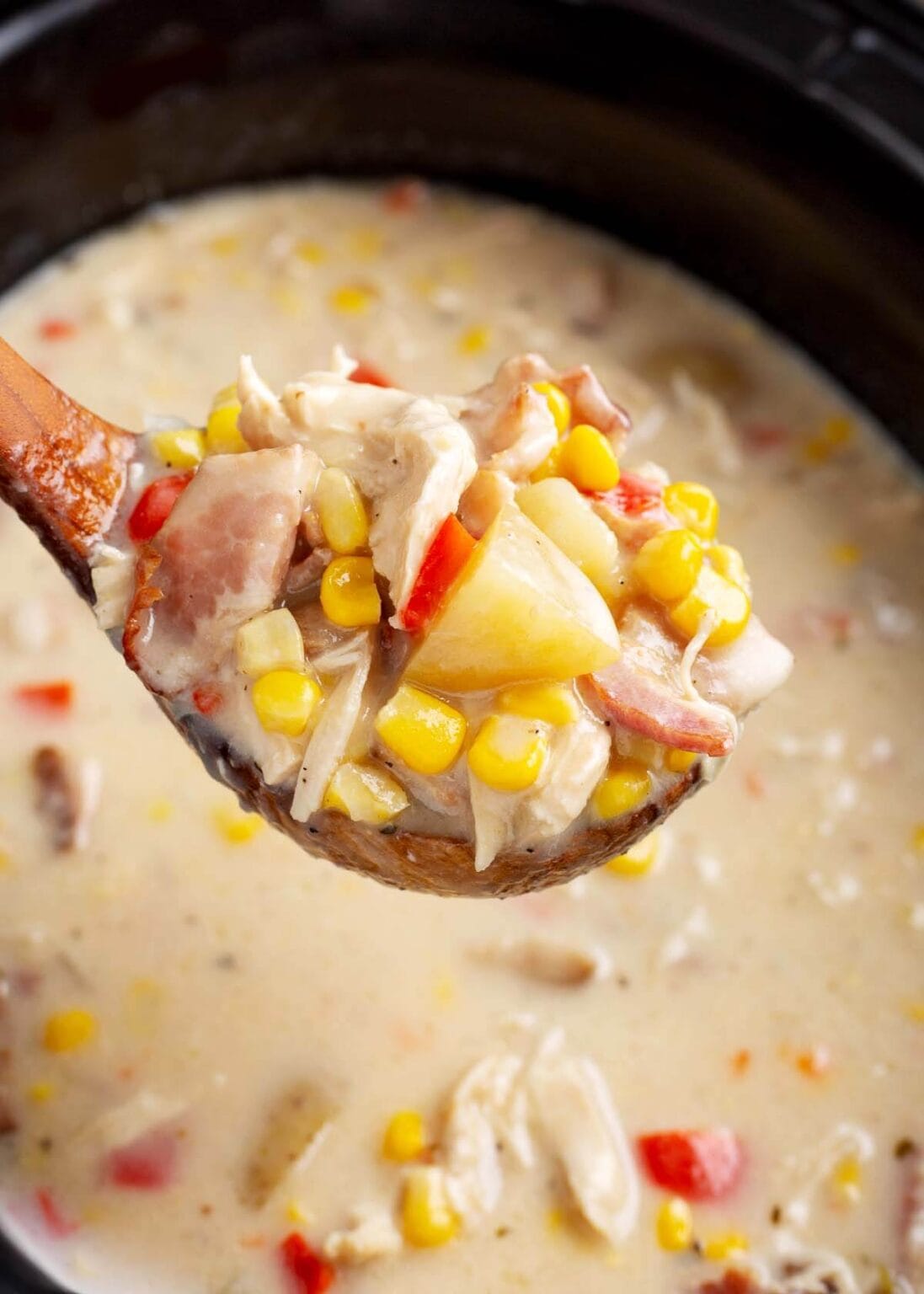 Slow Cooker Chicken Corn Chowder Retro Recipe Box
