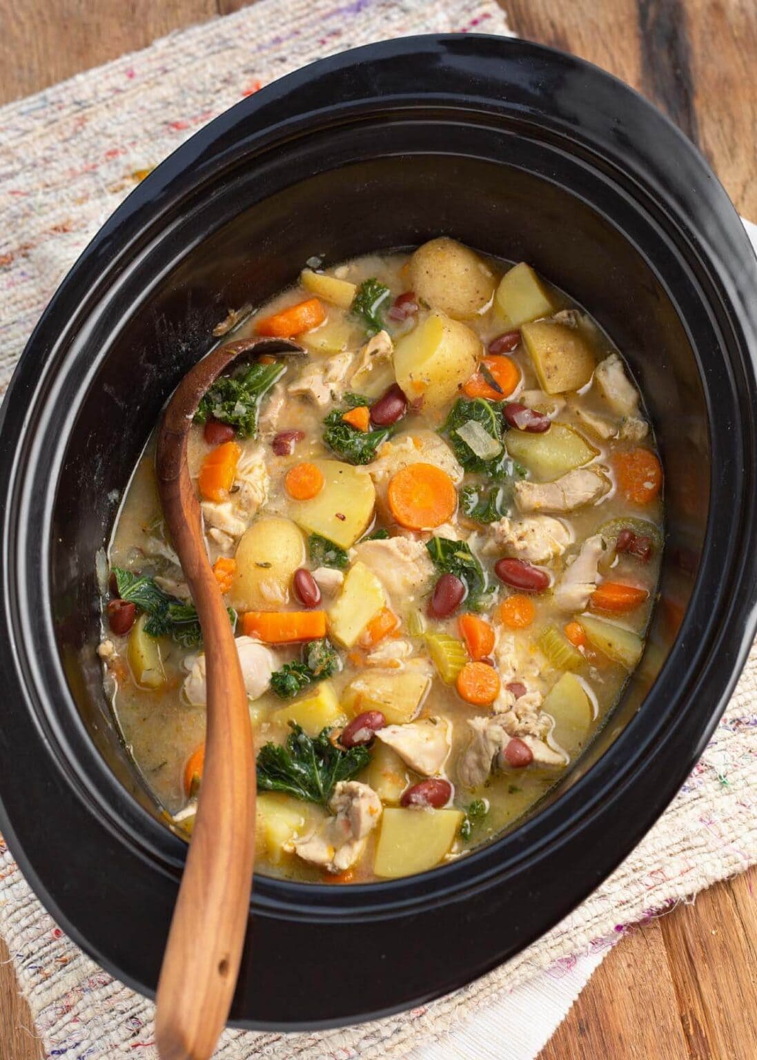 Slow Cooker Chicken Stew Retro Recipe Box