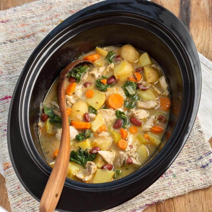 Slow Cooker Chicken Stew Retro Recipe Box