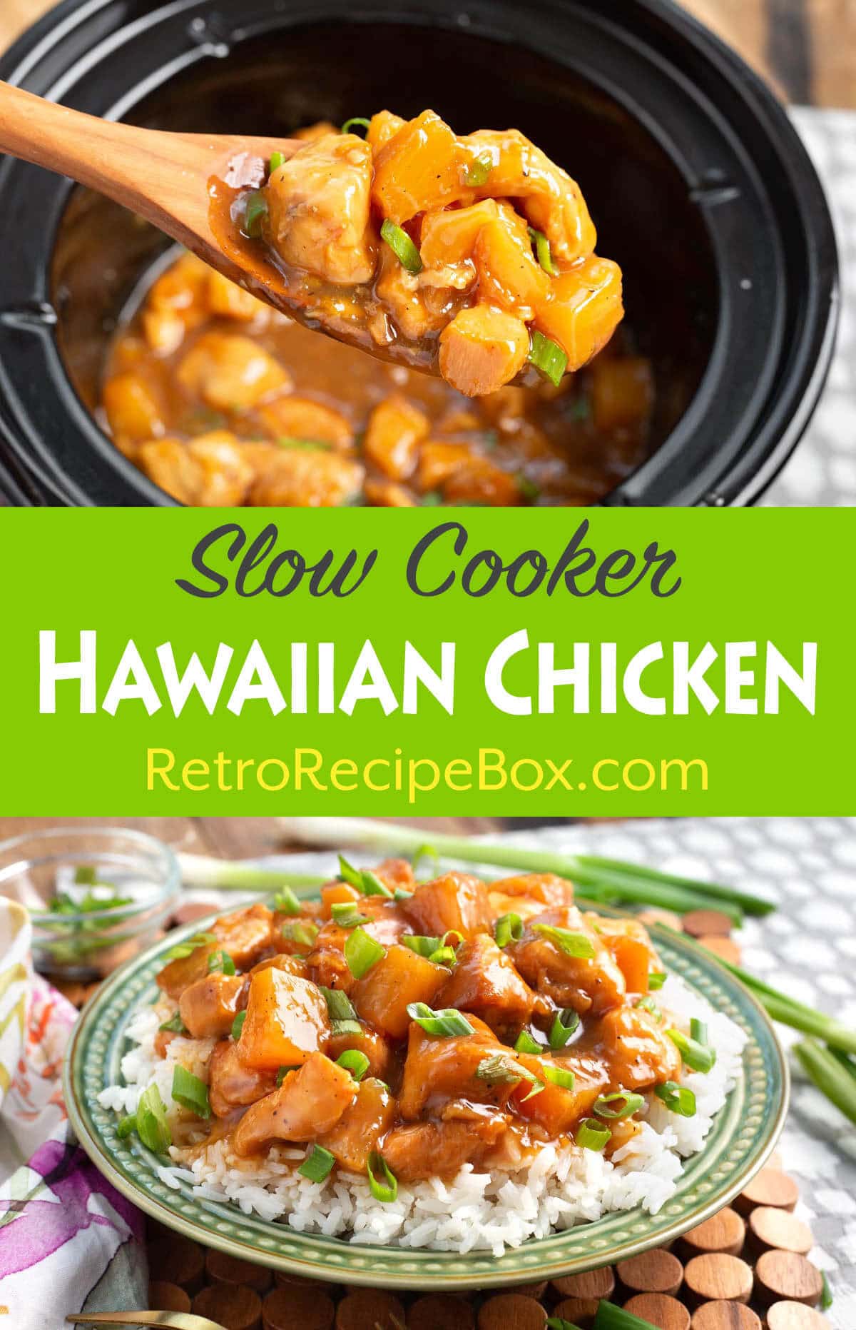 Slow Cooker Hawaiian Chicken Retro Recipe Box