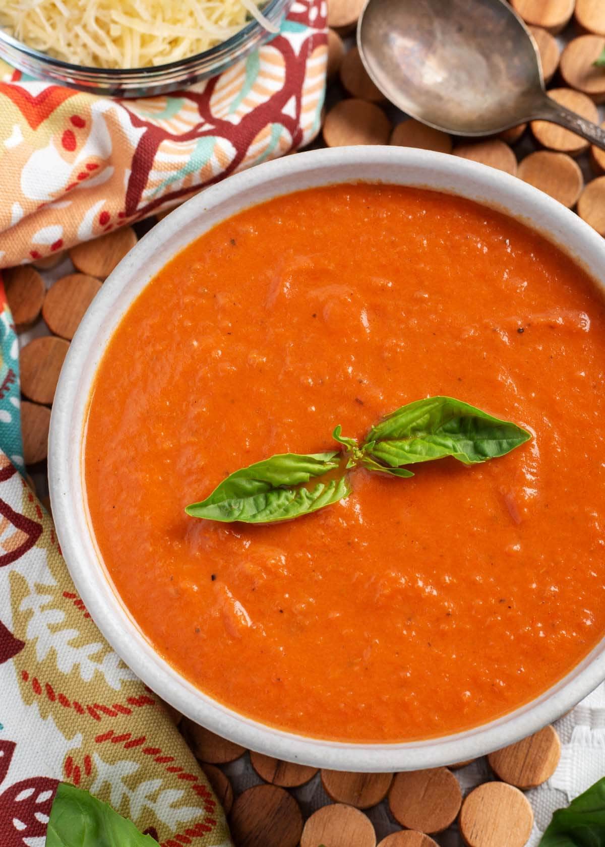 bowl of tomato soup.