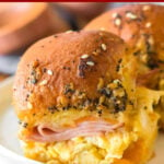 Ham, Egg and Cheese Breakfast Sliders