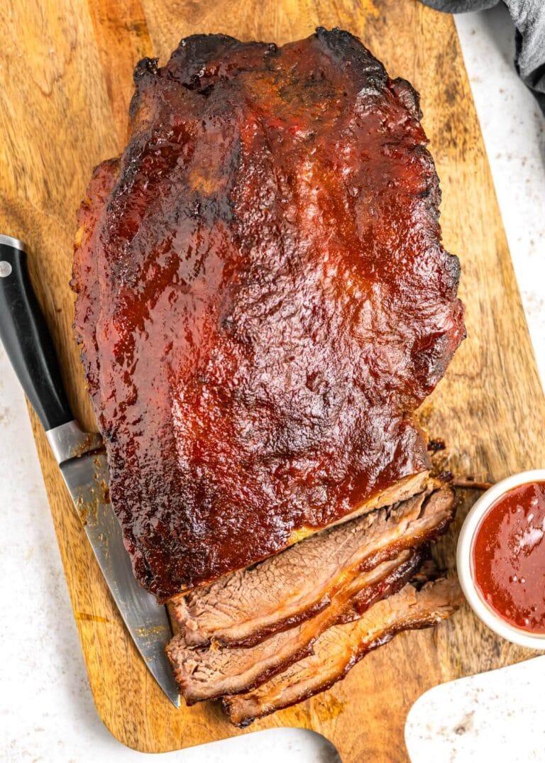 Oven Baked Barbecue Beef Brisket - Retro Recipe Box