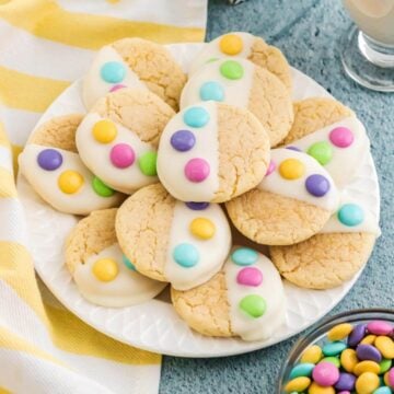 Easter cookies on a plate
