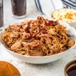 Pulled Pork in white dish