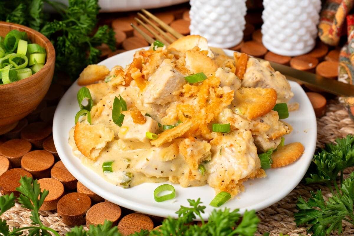 Ritz Cracker Chicken Casserole