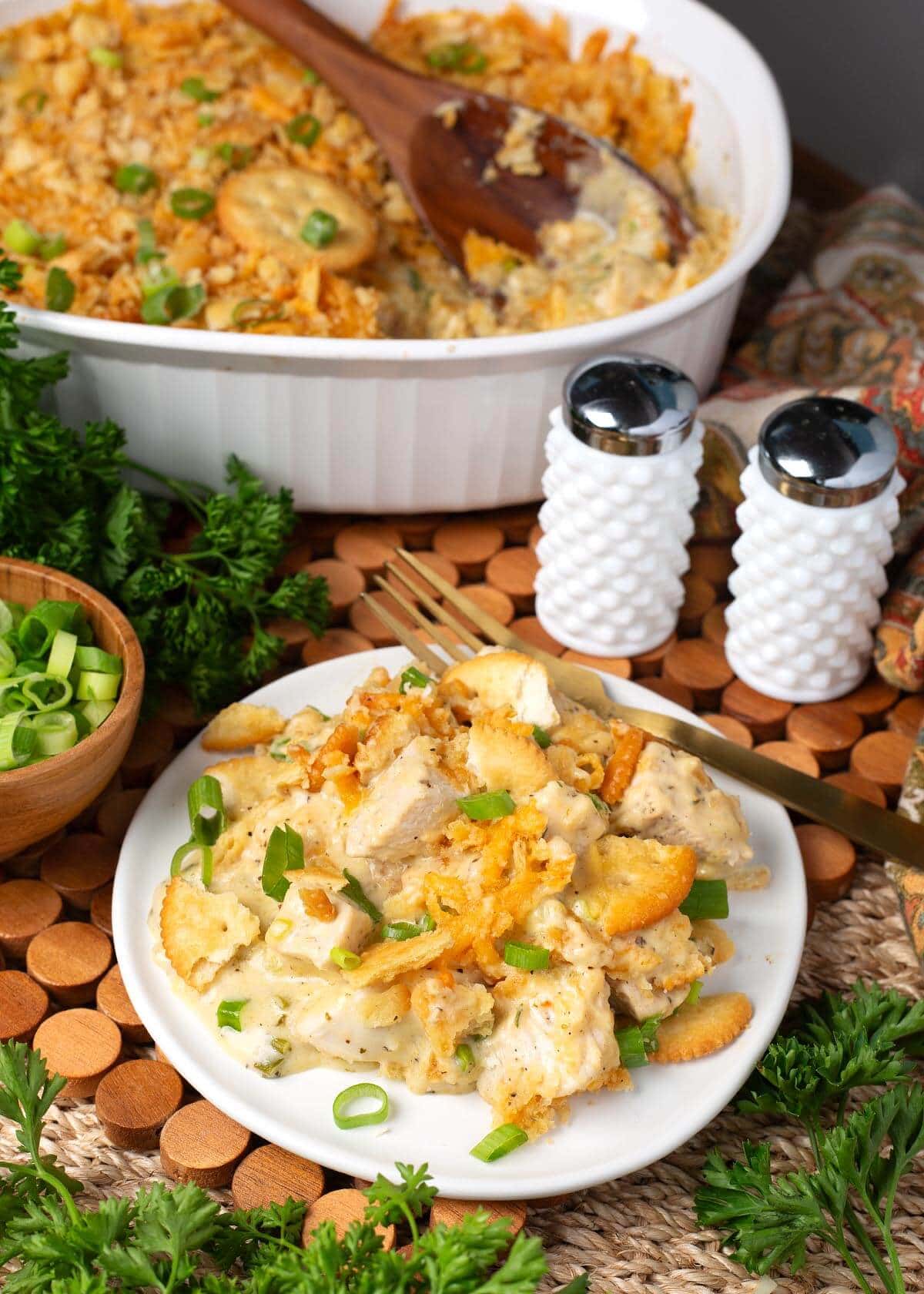 Ritz Cracker Chicken Casserole
